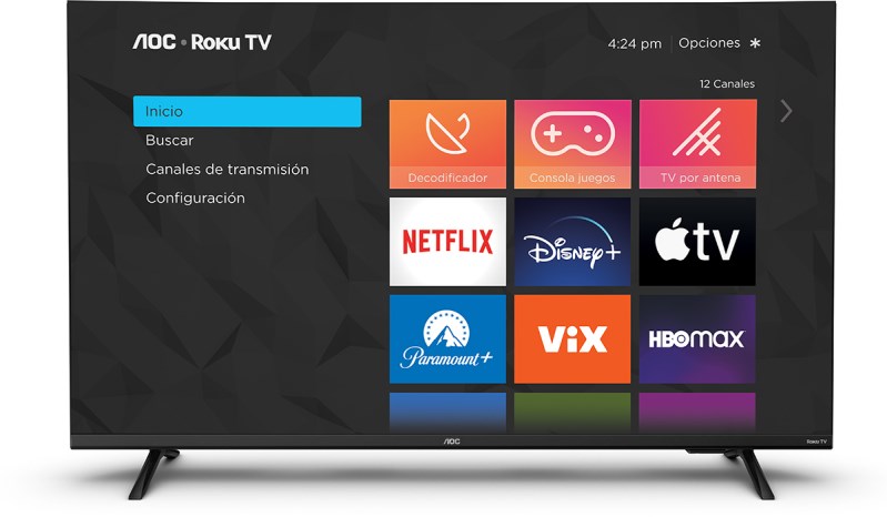 TELEVISOR LED SMART 32 PULGADAS AOC HD ROKU TV